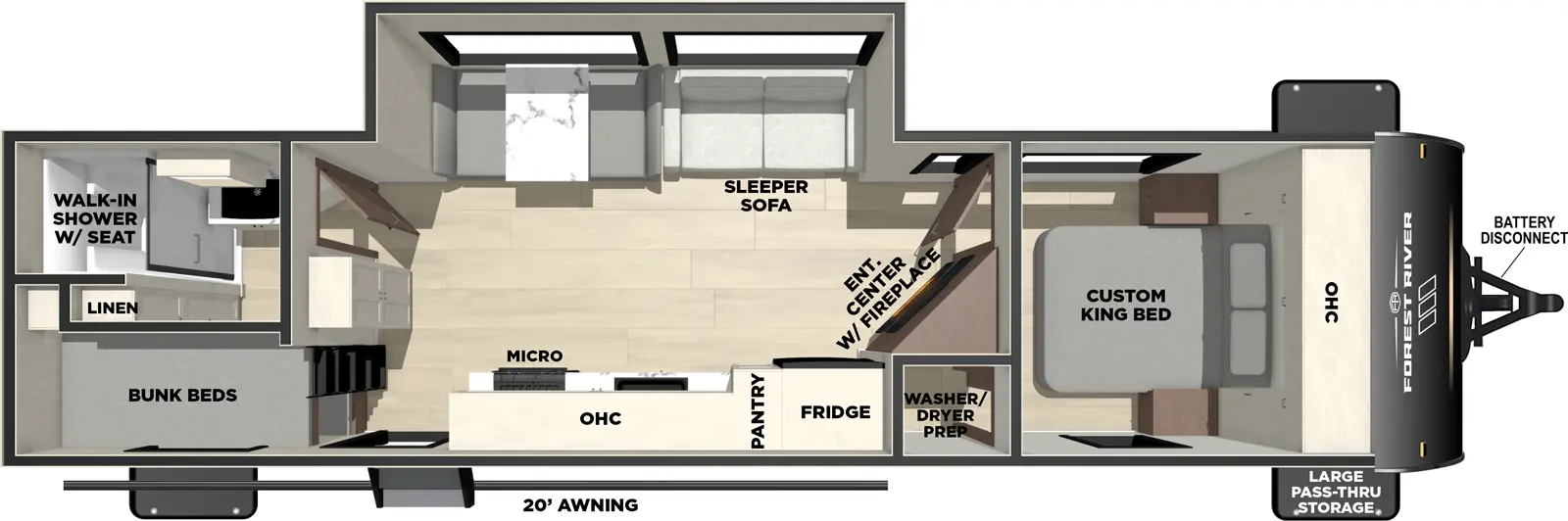 Vibe 2600BH Floorplan
